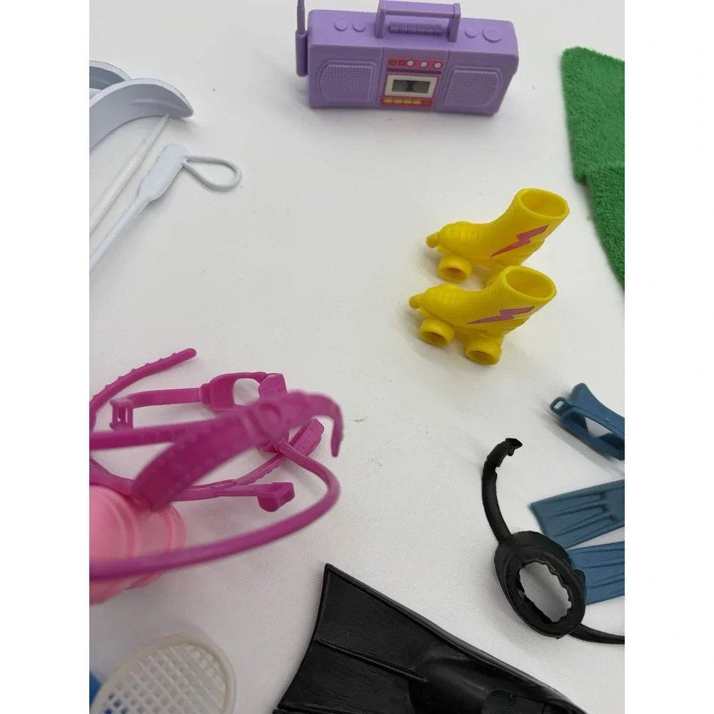 Vintage 80s 90s Barbie Sports Surfing Scuba Swim Accessories Beach Coke Lot‎